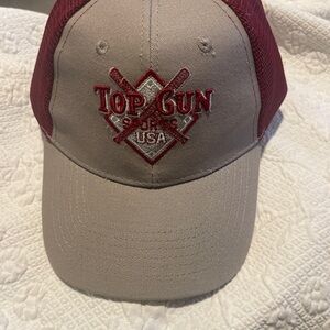 Top Gun USA Baseball Cap Mens One Size Embroidered Mesh cap